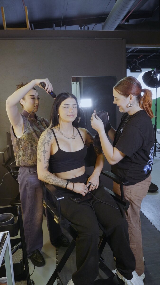On set at Stage35