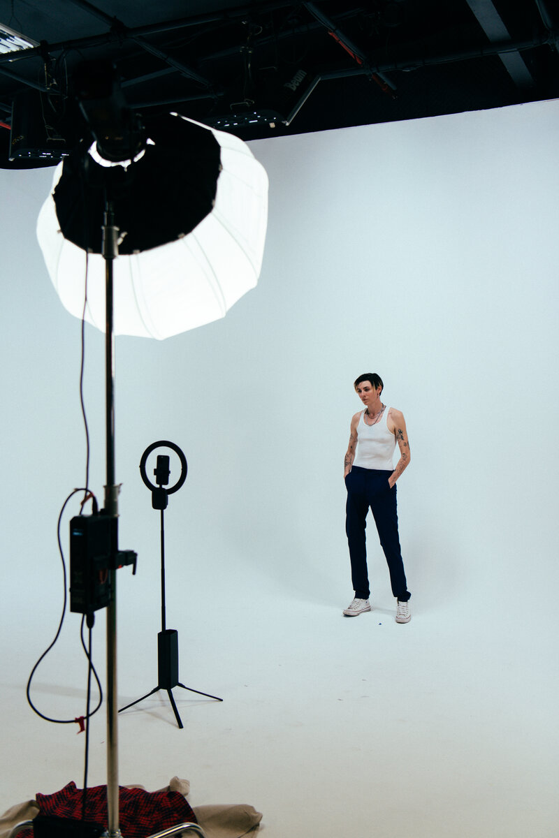 White cyc shoot at Stage35